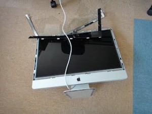 For example, display of iMac was crashed.